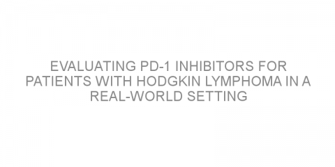 Evaluating PD-1 inhibitors for patients with Hodgkin lymphoma in a real-world setting