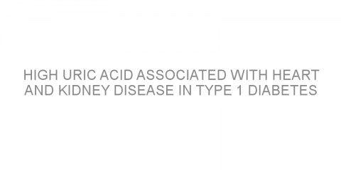 High uric acid associated with heart and kidney disease in type 1 diabetes