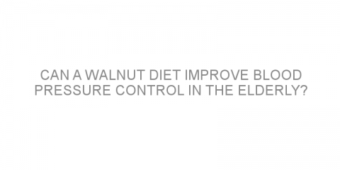 Can a walnut diet improve blood pressure control in the elderly?