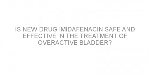 Is new drug imidafenacin safe and effective in the treatment of overactive bladder? 