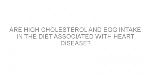 Are high cholesterol and egg intake in the diet associated with heart disease?