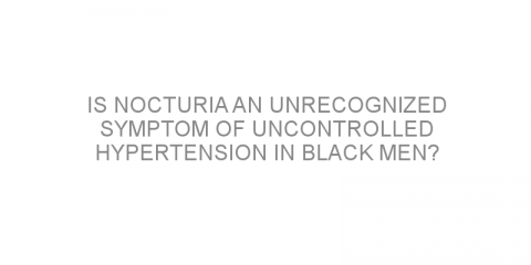 Is nocturia an unrecognized symptom of uncontrolled hypertension in black men?