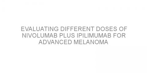 Evaluating different doses of nivolumab plus ipilimumab for advanced melanoma