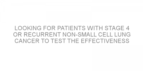 Looking for patients with stage 4 or recurrent non-small cell lung cancer to test the effectiveness of a combined immunotherapy with chemotherapy