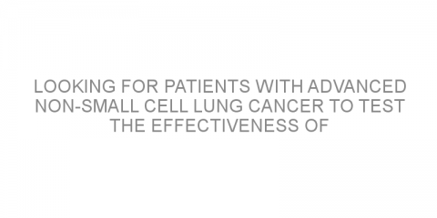 Looking for patients with advanced non-small cell lung cancer to test the effectiveness of Poziotinib