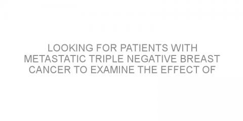 Looking for patients with metastatic triple negative breast cancer to examine the effect of Nivolumab in combination with Cabozantinib