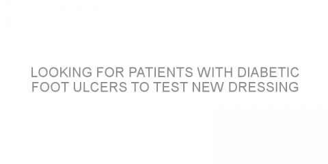 Looking for patients with diabetic foot ulcers to test new dressing