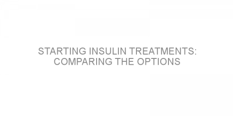 Starting insulin treatments: Comparing the options