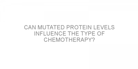 Can mutated protein levels influence the type of chemotherapy?