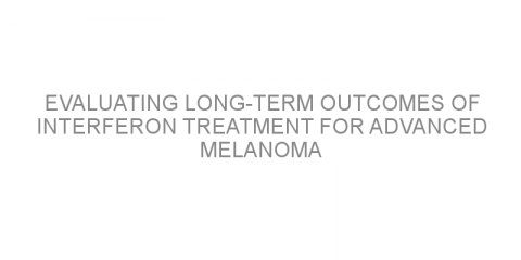 Evaluating long-term outcomes of interferon treatment for advanced melanoma