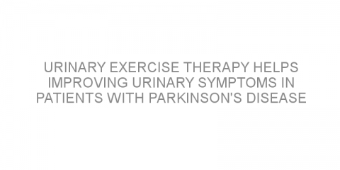 Urinary exercise therapy helps improving urinary symptoms in patients with Parkinson’s disease