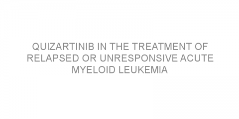 Quizartinib in the treatment of relapsed or unresponsive acute myeloid leukemia