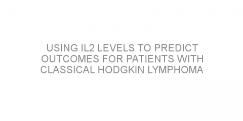 Using IL2 levels to predict outcomes for patients with classical Hodgkin lymphoma