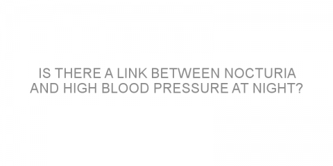 Is there a link between nocturia and high blood pressure at night?