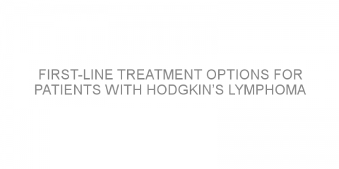 First-line treatment options for patients with Hodgkin’s lymphoma