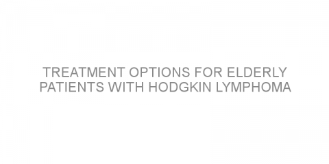 Treatment options for elderly patients with Hodgkin lymphoma