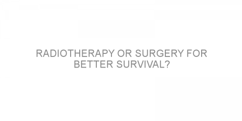 Radiotherapy or surgery for better survival?