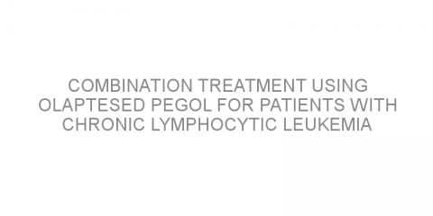 Combination treatment using olaptesed pegol for patients with chronic lymphocytic leukemia