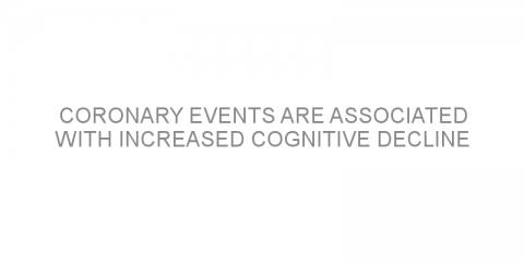 Coronary events are associated with increased cognitive decline