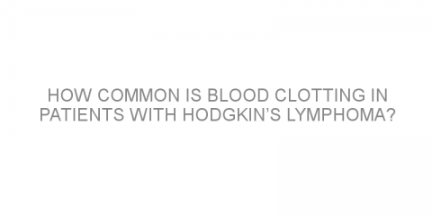 How common is blood clotting in patients with Hodgkin’s lymphoma?