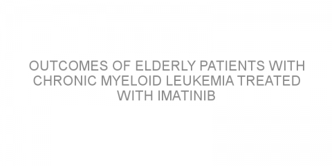 Outcomes of elderly patients with chronic myeloid leukemia treated with imatinib