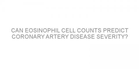 Can eosinophil cell counts predict coronary artery disease severity?
