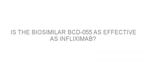 Is the biosimilar BCD-055 as effective as infliximab?