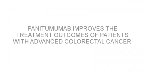 Panitumumab improves the treatment outcomes of patients with advanced colorectal cancer