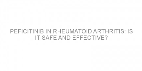 Peficitinib in rheumatoid arthritis: is it safe and effective?