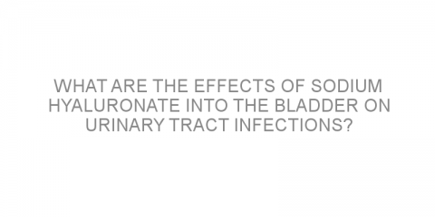 What are the effects of sodium hyaluronate into the bladder on urinary tract infections?