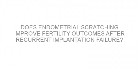 Does endometrial scratching improve fertility outcomes after recurrent implantation failure?