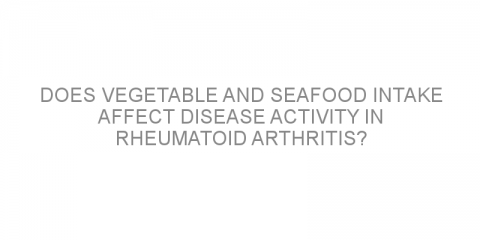 Does vegetable and seafood intake affect disease activity in rheumatoid arthritis?