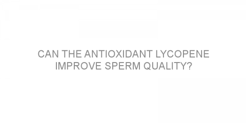 Can the antioxidant lycopene improve sperm quality?