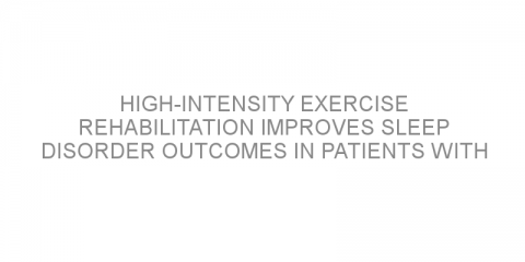 High-intensity exercise rehabilitation improves sleep disorder outcomes in patients with Parkinson’s disease