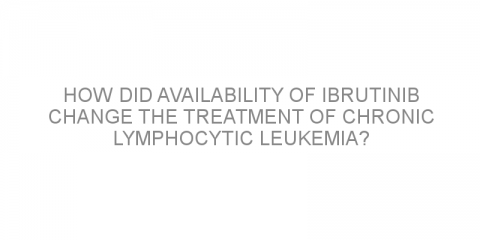 How did availability of ibrutinib change the treatment of chronic lymphocytic leukemia?