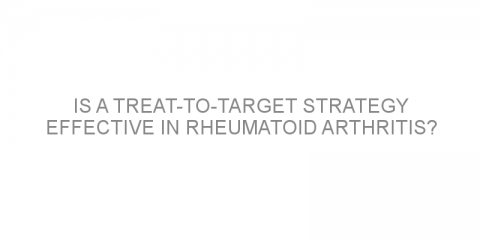 Is a treat-to-target strategy effective in rheumatoid arthritis?