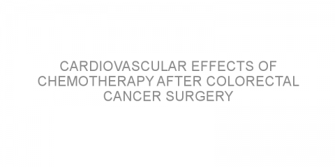 Cardiovascular effects of chemotherapy after colorectal cancer surgery