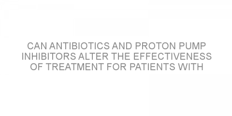 Can antibiotics and proton pump inhibitors alter the effectiveness of treatment for patients with non-small cell lung cancer?