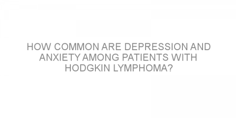 How common are depression and anxiety among patients with Hodgkin lymphoma?