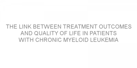 The link between treatment outcomes and quality of life in patients with chronic myeloid leukemia under tyrosine kinase inhibitor therapy