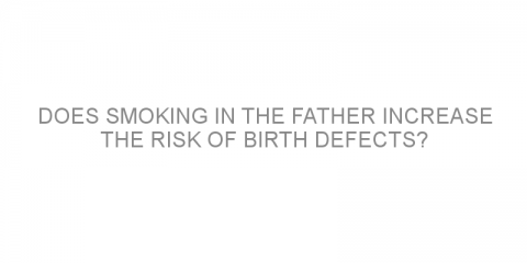 Does smoking in the father increase the risk of birth defects?