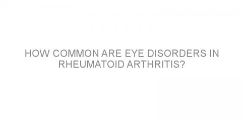 How common are eye disorders in rheumatoid arthritis?