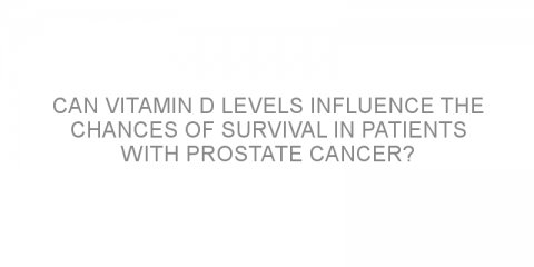 Can vitamin D levels influence the chances of survival in patients with prostate cancer?