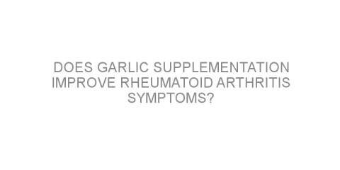 Does garlic supplementation improve rheumatoid arthritis symptoms?