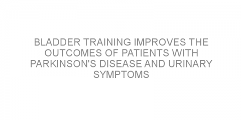 Bladder training improves the outcomes of patients with Parkinson’s disease and urinary symptoms