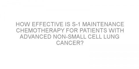 How effective is S-1 maintenance chemotherapy for patients with advanced non-small cell lung cancer?