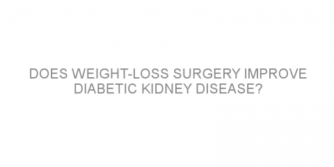 Does weight-loss surgery improve diabetic kidney disease?