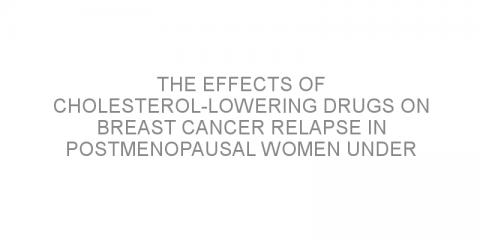 The effects of cholesterol-lowering drugs on breast cancer relapse in postmenopausal women under aromatase inhibitor treatment