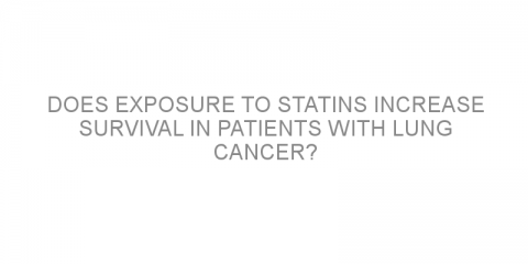 Does exposure to statins increase survival in patients with lung cancer?