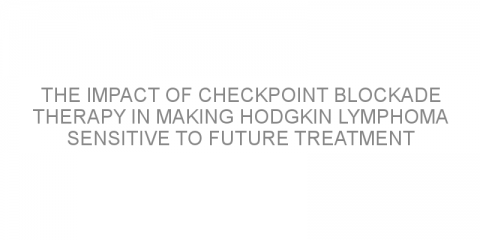 The impact of checkpoint blockade therapy in making Hodgkin lymphoma sensitive to future treatment